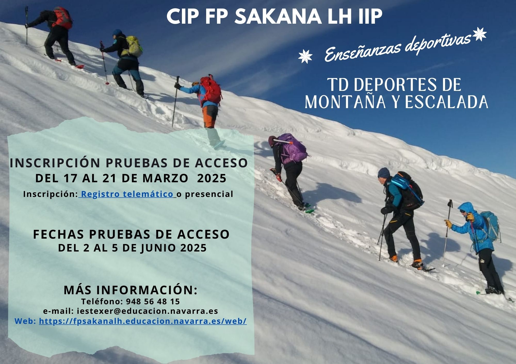 PRUEBAS ACCESO TD MONTAÑA Y ESCALADA
